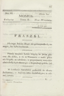 Momus. T.2, nr 6 (30 września 1820)