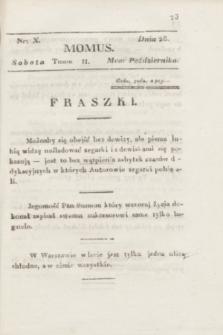 Momus. T.2, nr 10 (28 października 1820)