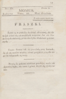 Momus. T.3, nr 3 (2 grudnia 1820)