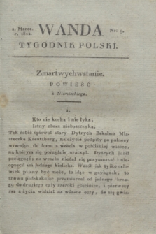 Wanda : tygodnik polski płci pięknej i literaturze poświęcony. R.5, T.1, nr 9 (2 marca 1822)