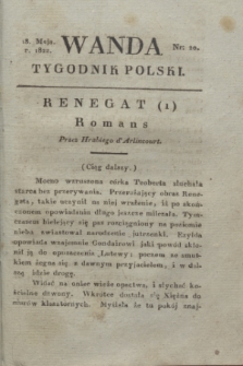 Wanda : tygodnik polski płci pięknej i literaturze poświęcony. R.5, T.2, nr 20 (18 maja 1822)