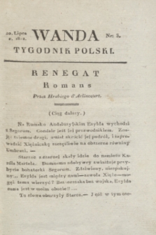 Wanda : tygodnik polski płci pięknej i literaturze poświęcony. R.5, T.3, nr 3 (20 lipca 1822)