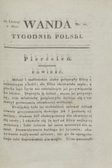 Wanda : tygodnik polski płci pięknej i literaturze poświęcony. R.5, T.4, nr 22 (30 listopada 1822)