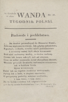 Wanda : tygodnik polski płci pięknej i literaturze poświęcony. R.5, T.4, nr 25 (21 grudnia 1822)