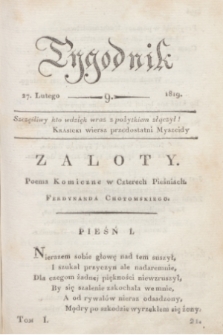 Tygodnik. [R.2], T.1, nr 9 (27 lutego 1819)