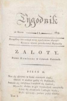 Tygodnik. [R.2], T.1, nr 11 (14 marca 1819)