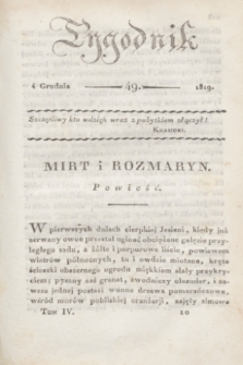 Tygodnik. [R.2], T.4, nr 49 (4 grudnia 1819)
