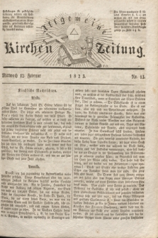 Allgemeine Kirchenzeitung. [Jg. 2], Nr. 13 (12 Februar 1823)