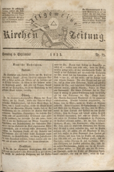 Allgemeine Kirchenzeitung. [Jg. 2], Nr. 72 (6 September 1823)