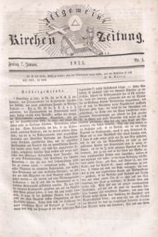 Allgemeine Kirchenzeitung. [Jg.4], Nr. 3 (7 Januar 1825)