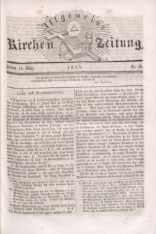 Allgemeine Kirchenzeitung. [Jg.4], Nr. 30 (11 März 1825)