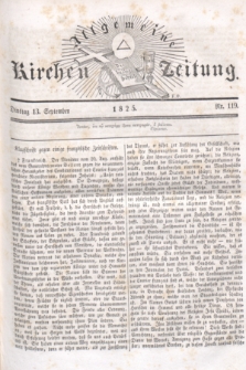 Allgemeine Kirchenzeitung. [Jg.4], Nr. 119 (13 September 1825)