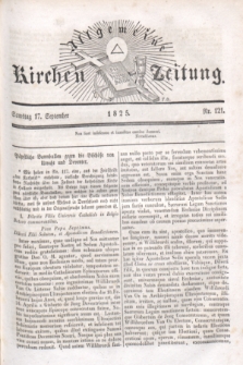 Allgemeine Kirchenzeitung. [Jg.4], Nr. 121 (17 September 1825) + wkładka