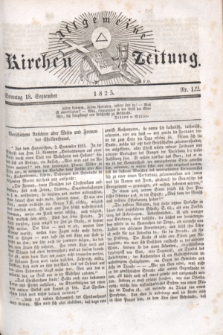 Allgemeine Kirchenzeitung. [Jg.4], Nr. 122 (18 September 1825)