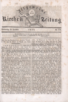 Allgemeine Kirchenzeitung. [Jg.4], Nr. 179 (29 December 1825) + dod.