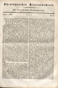 Theologisches Literaturblatt : zur Allgemeinen Kirchenzeitung. 1826, Nr. 18 (3 März)