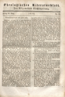Theologisches Literaturblatt : zur Allgemeinen Kirchenzeitung. 1826, Nr. 20 (10 März)