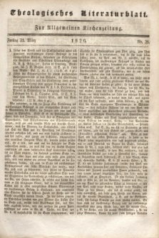 Theologisches Literaturblatt : zur Allgemeinen Kirchenzeitung. 1826, Nr. 26 (31 März)
