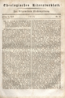 Theologisches Literaturblatt : zur Allgemeinen Kirchenzeitung. 1826, Nr. 32 (21 April)