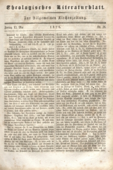 Theologisches Literaturblatt : zur Allgemeinen Kirchenzeitung. 1826, Nr. 38 (12 Mai)