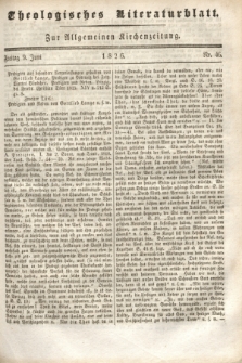 Theologisches Literaturblatt : zur Allgemeinen Kirchenzeitung. 1826, Nr. 46 (9 Juni)