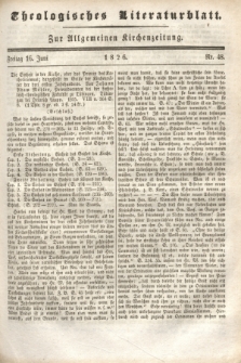 Theologisches Literaturblatt : zur Allgemeinen Kirchenzeitung. 1826, Nr. 48 (16 Juni)