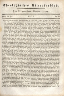 Theologisches Literaturblatt : zur Allgemeinen Kirchenzeitung. 1826, Nr. 50 (23 Juni)