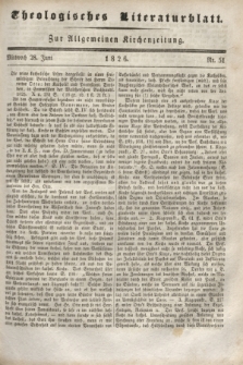 Theologisches Literaturblatt : zur Allgemeinen Kirchenzeitung. 1826, Nr. 51 (28 Juni)