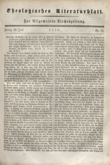 Theologisches Literaturblatt : zur Allgemeinen Kirchenzeitung. 1826, Nr. 52 (30 Juni)