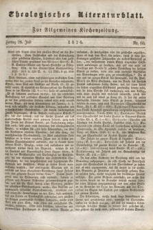 Theologisches Literaturblatt : zur Allgemeinen Kirchenzeitung. 1826, Nr. 60 (28 Juli)
