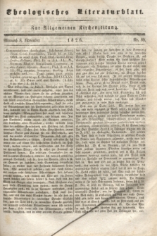 Theologisches Literaturblatt : zur Allgemeinen Kirchenzeitung. 1826, Nr. 89 (8 November)