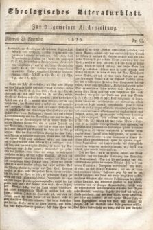 Theologisches Literaturblatt : zur Allgemeinen Kirchenzeitung. 1826, Nr. 95 (29 November)
