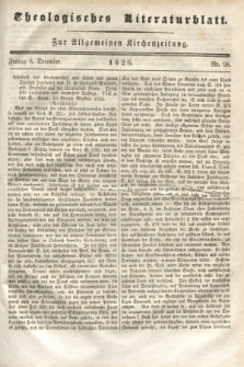 Theologisches Literaturblatt : zur Allgemeinen Kirchenzeitung. 1826, Nr. 98 (8 December)