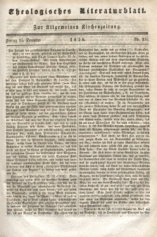 Theologisches Literaturblatt : zur Allgemeinen Kirchenzeitung. 1826, Nr. 100 (15 December)