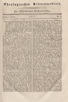Theologisches Literaturblatt : zur Allgemeinen Kirchenzeitung. 1827, Nr. 12 (9 Februar)