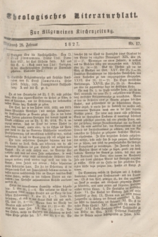 Theologisches Literaturblatt : zur Allgemeinen Kirchenzeitung. 1827, Nr. 17 (28 Februar)