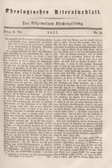 Theologisches Literaturblatt : zur Allgemeinen Kirchenzeitung. 1827, Nr. 38 (11 Mai)