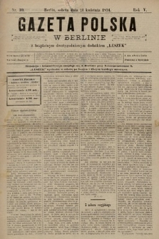 Gazeta Polska w Berlinie. 1894, nr 30