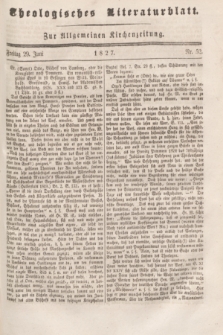 Theologisches Literaturblatt : zur Allgemeinen Kirchenzeitung. 1827, Nr. 52 (29 Juni)