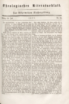 Theologisches Literaturblatt : zur Allgemeinen Kirchenzeitung. 1827, Nr. 58 (20 Juli)