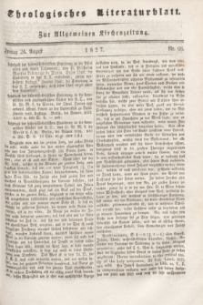 Theologisches Literaturblatt : zur Allgemeinen Kirchenzeitung. 1827, Nr. 68 (24 August)
