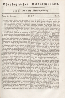 Theologisches Literaturblatt : zur Allgemeinen Kirchenzeitung. 1827, Nr. 76 (21 September)