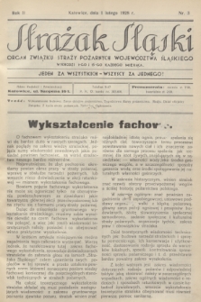 Strażak Śląski : organ Związku Straży Pożarnych Województwa Śląskiego. R.2, nr 3 (1 lutego 1928)