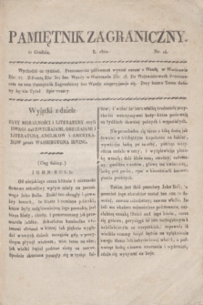 Pamiętnik Zagraniczny. T.2, nr 14 (21 grudnia 1822)