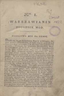 Warszawianin : tygodnik mód. 1822, Ner 1 ([2 marca])