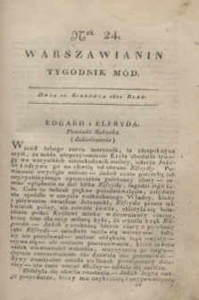 Warszawianin : tygodnik mód. 1822, Ner 24 (10 sierpnia)