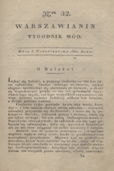 Warszawianin : tygodnik mód. 1822, Ner 32 (5 października)