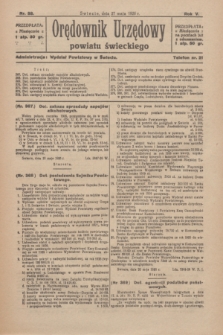 Orędownik Urzędowy Powiatu Świeckiego. R.5, nr 38 (27 maja 1926)