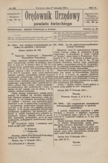 Orędownik Urzędowy powiatu świeckiego. R.5, nr 93 (27 listopada 1926)