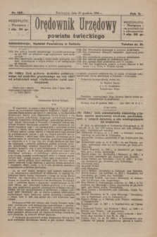 Orędownik Urzędowy Powiatu Świeckiego. R.5, nr 100 (23 grudnia 1926)